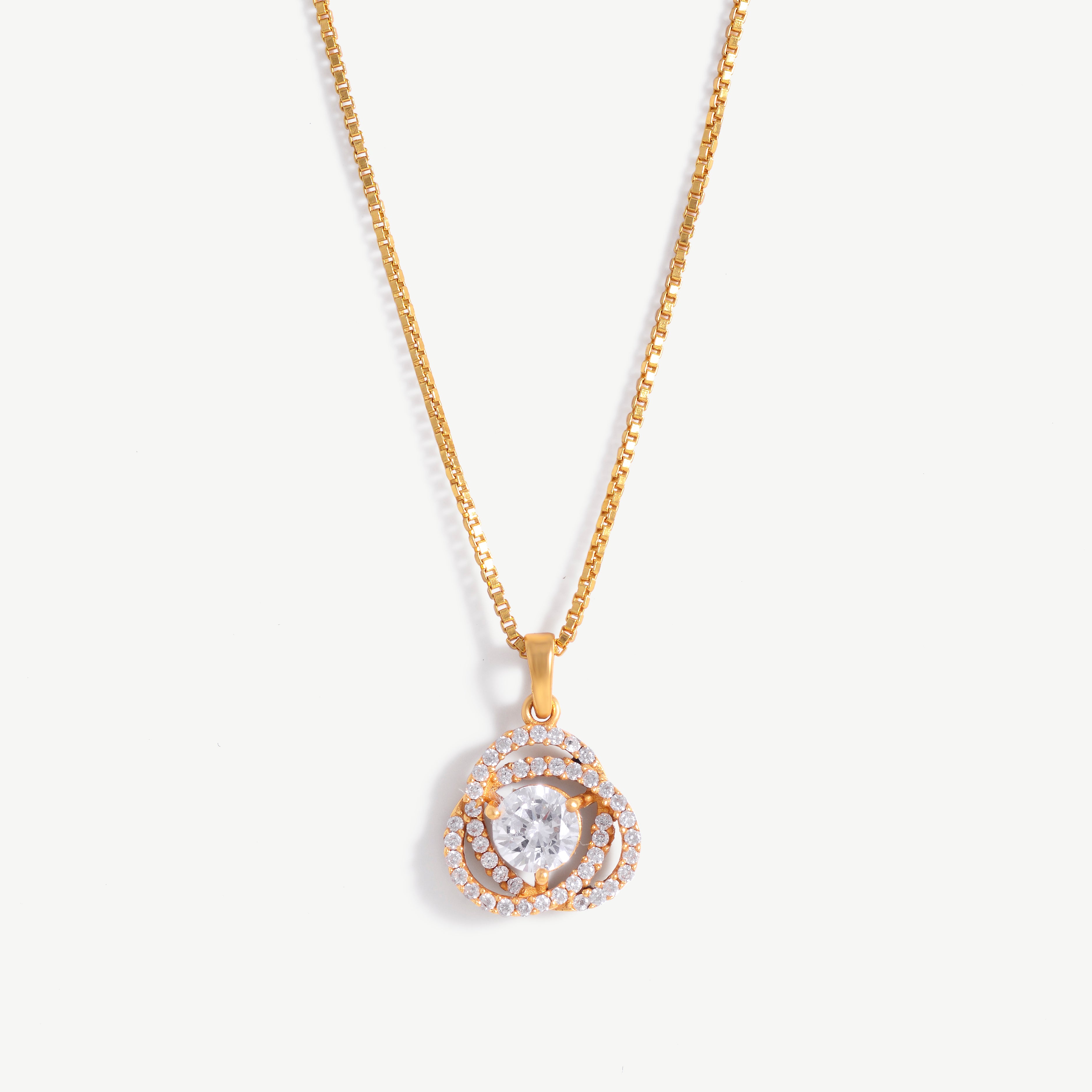 18k Fauzia Solitaire Pendant